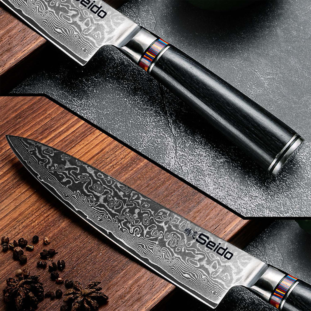 VG-10 Steel Classic 8-Piece Professional Knife Set
