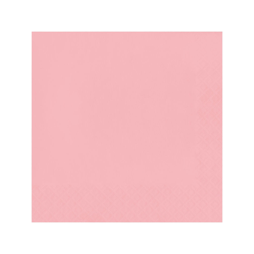Classic Pink Paper Beverage/Cocktail Napkins