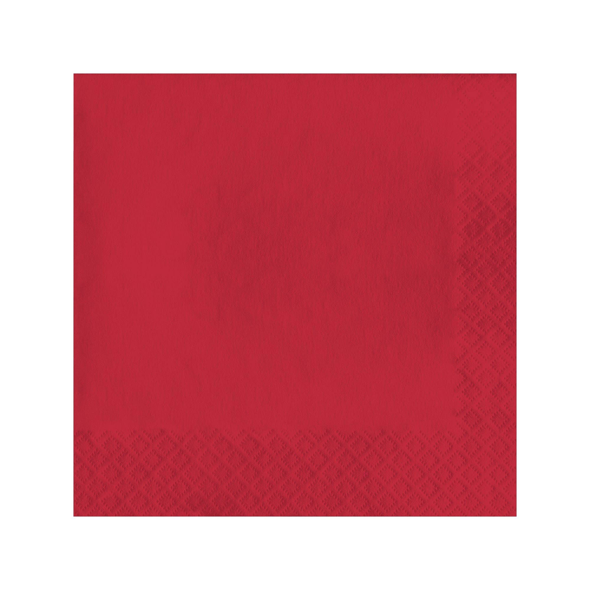 Classic Red Paper Beverage/Cocktail Napkins