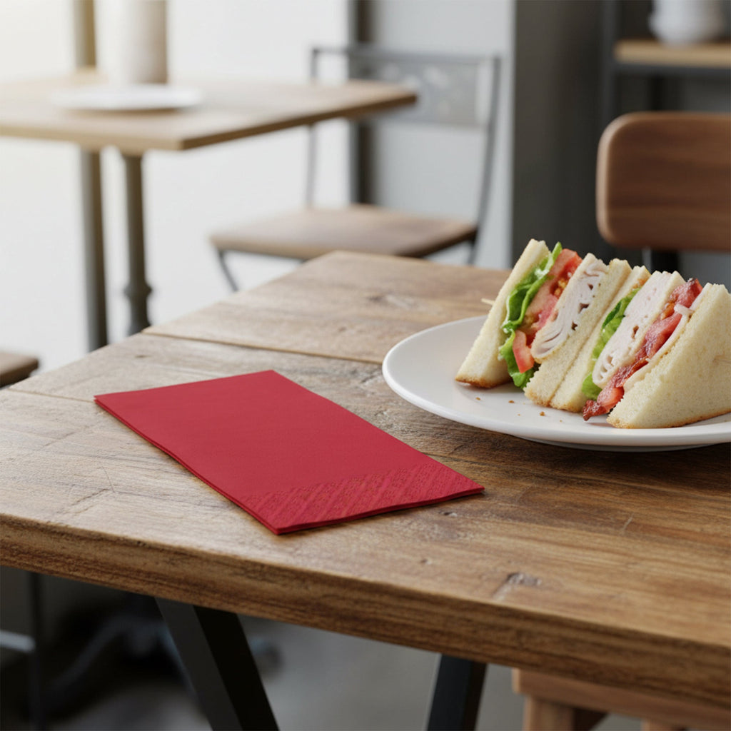 Classic Red Paper Dinner Napkins