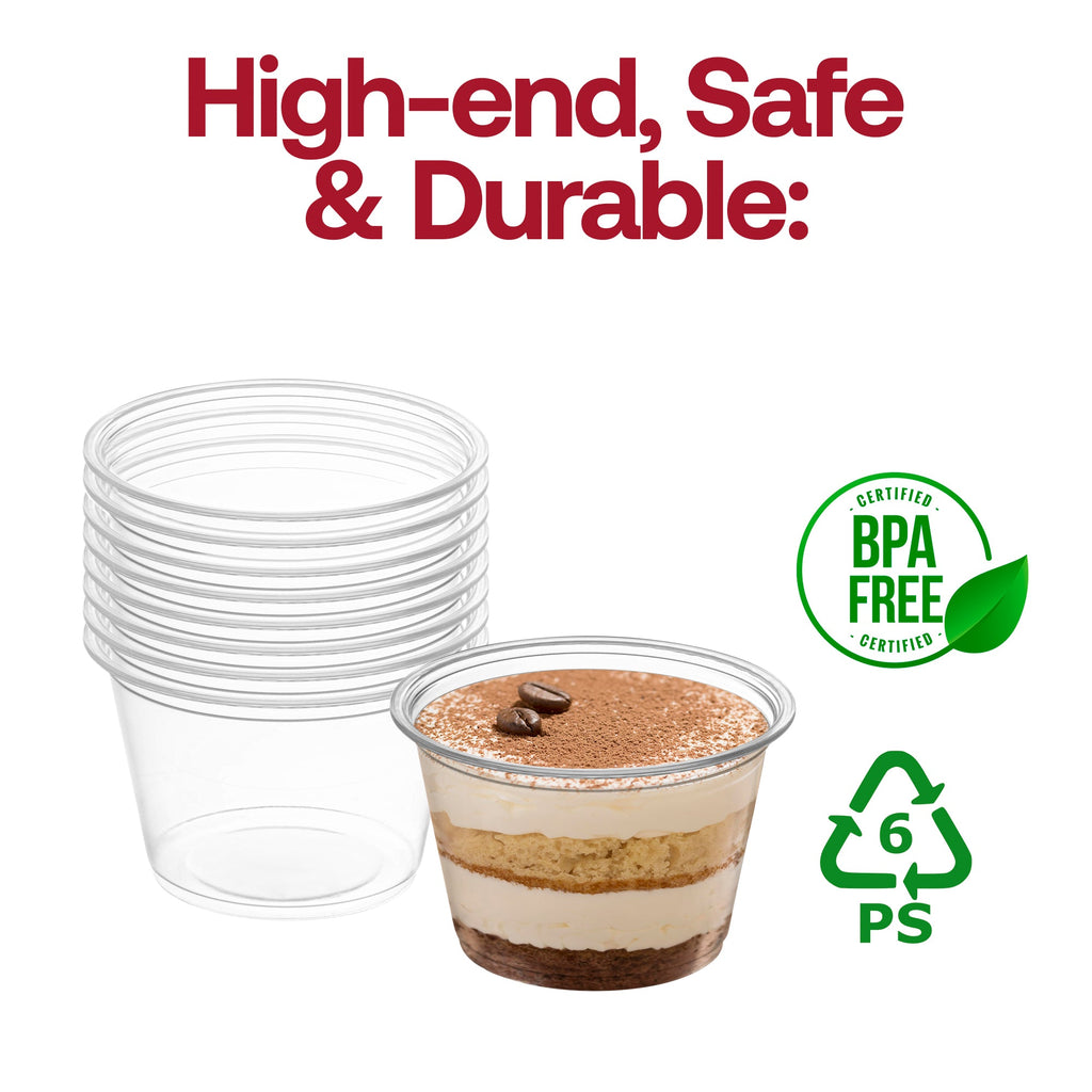 Clear Plastic Portion / Souffle Cups 4oz