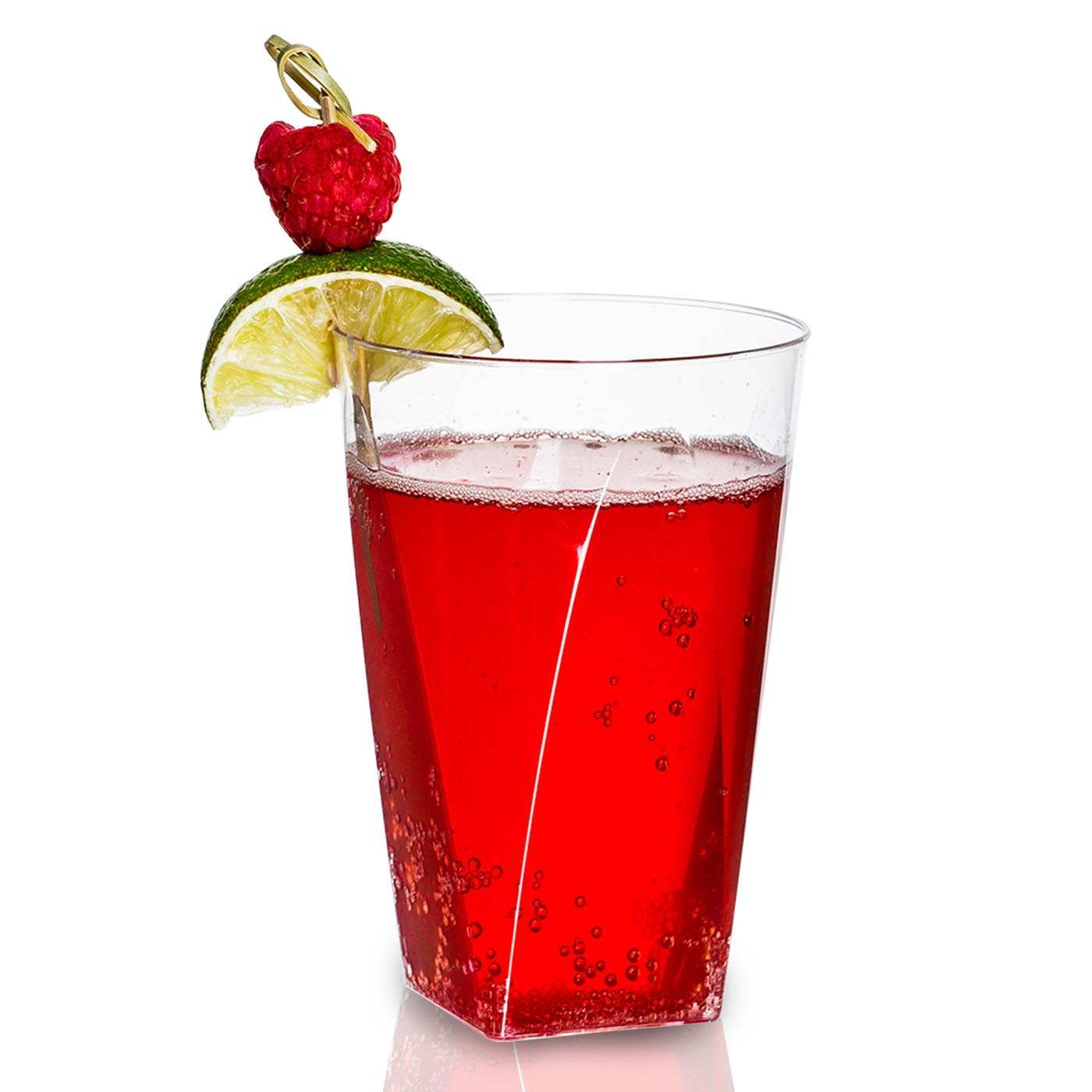 Clear Square Bottom Disposable Plastic Cups (7 oz. )