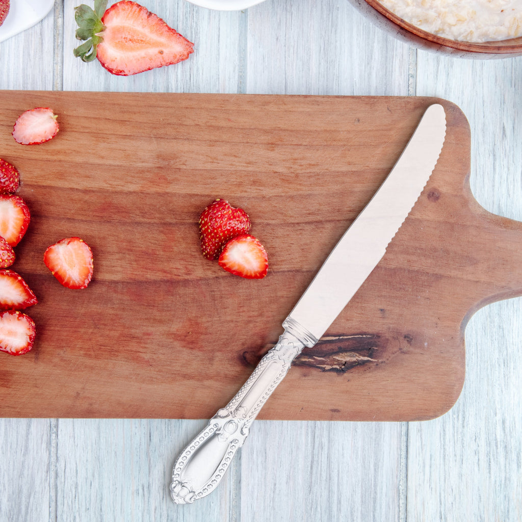 Clear Baroque Disposable Plastic Dinner Knives