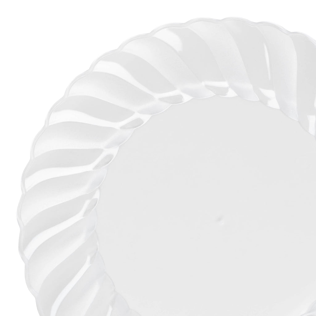 Clear Flair Plastic Dinner Plates (10.25")