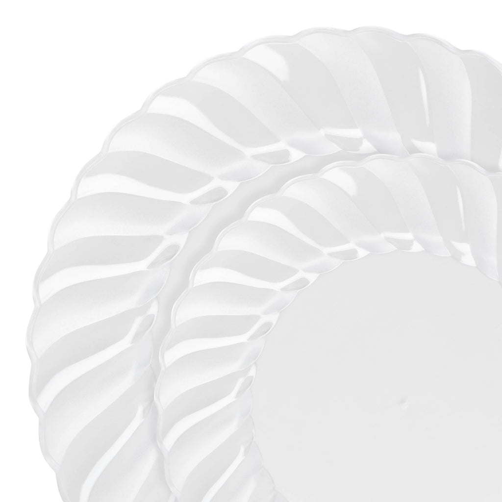 Clear Flair Plastic Dinnerware Value Set