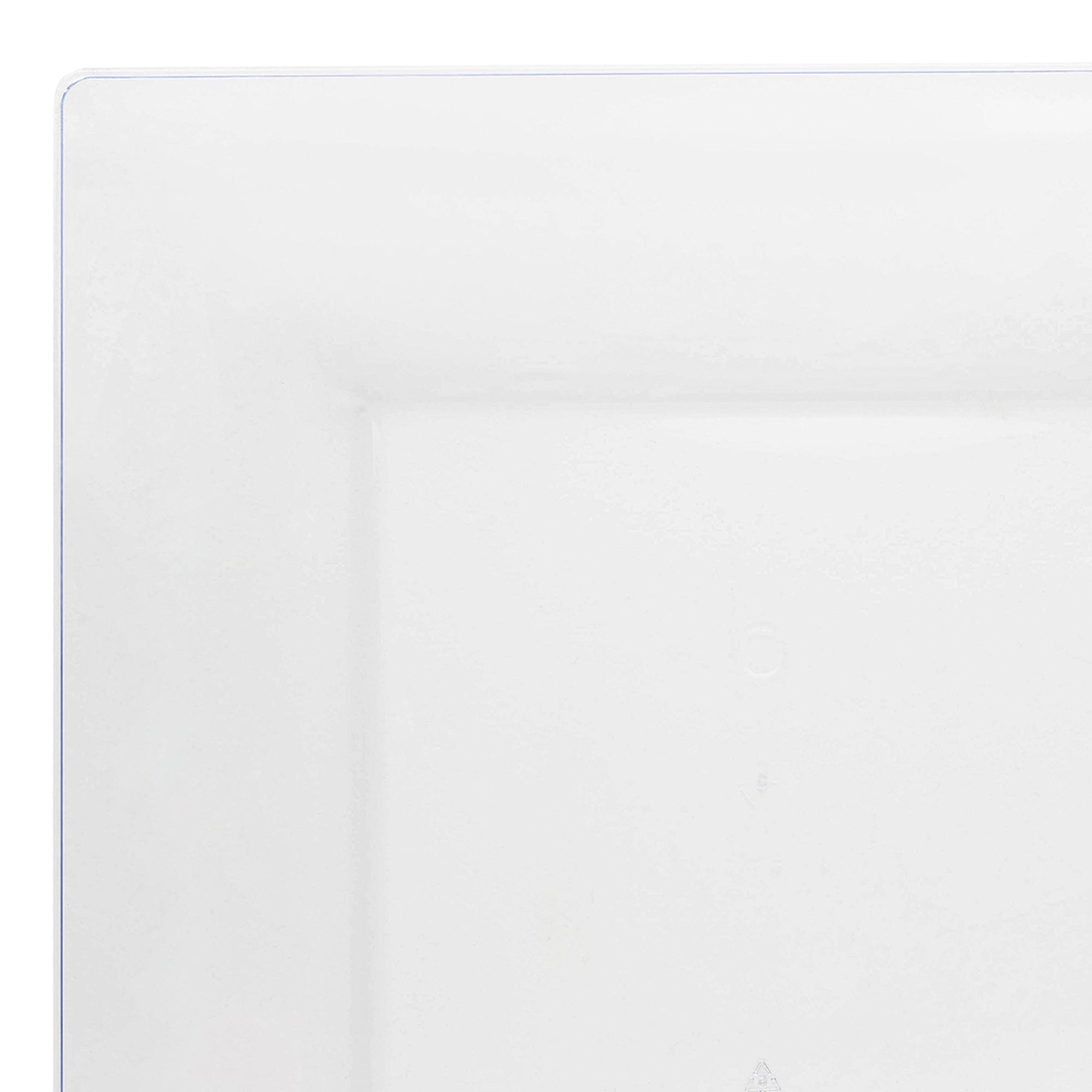 Clear Square Plastic Appetizer/Salad Plates (8")