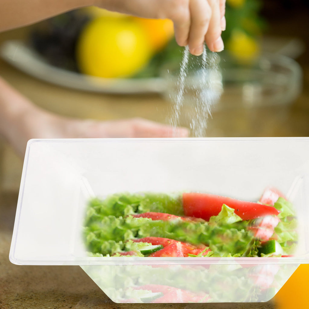 Clear Square Plastic Soup Bowls (12 oz.)