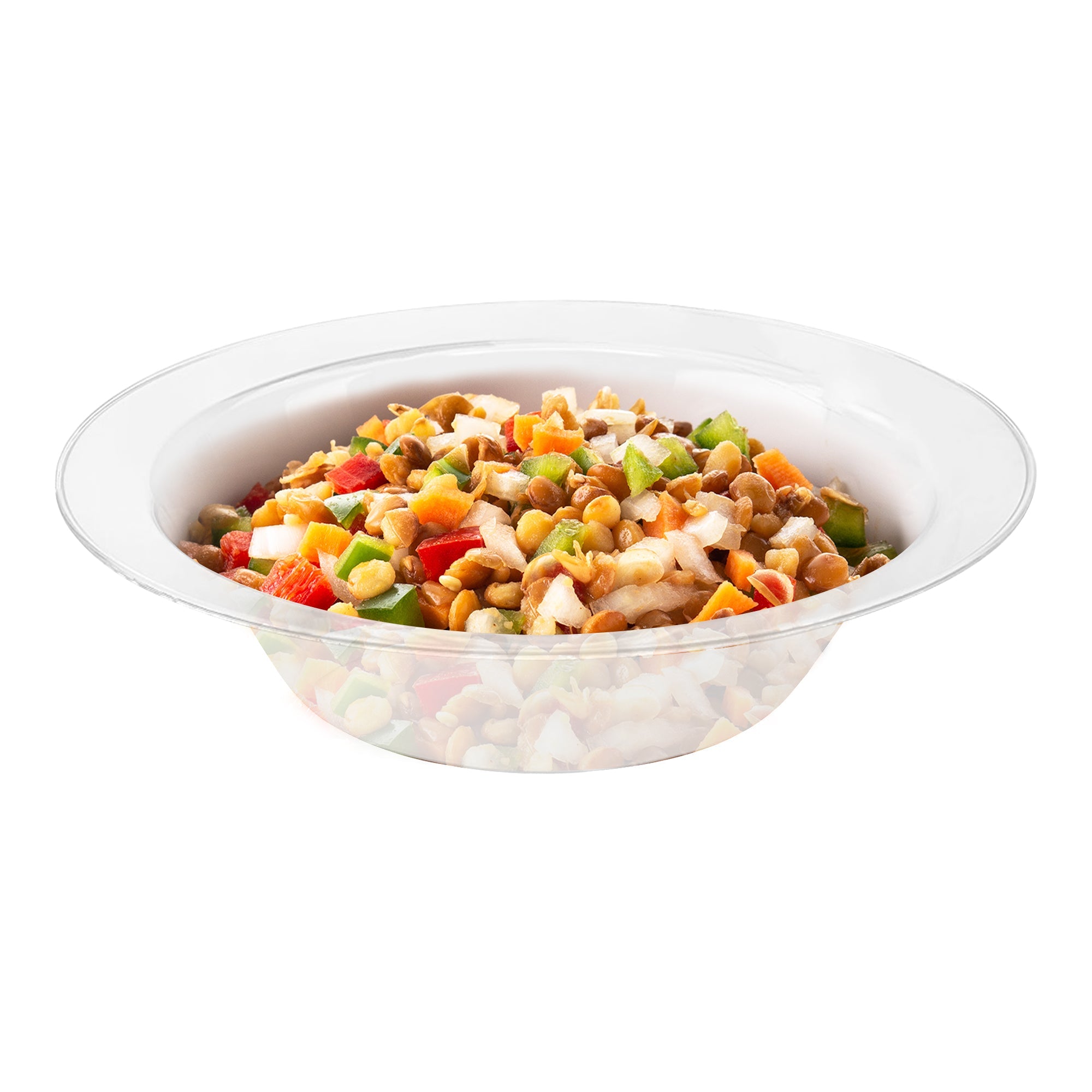 Clear Economy Round Plastic Soup Bowls (12 oz.)
