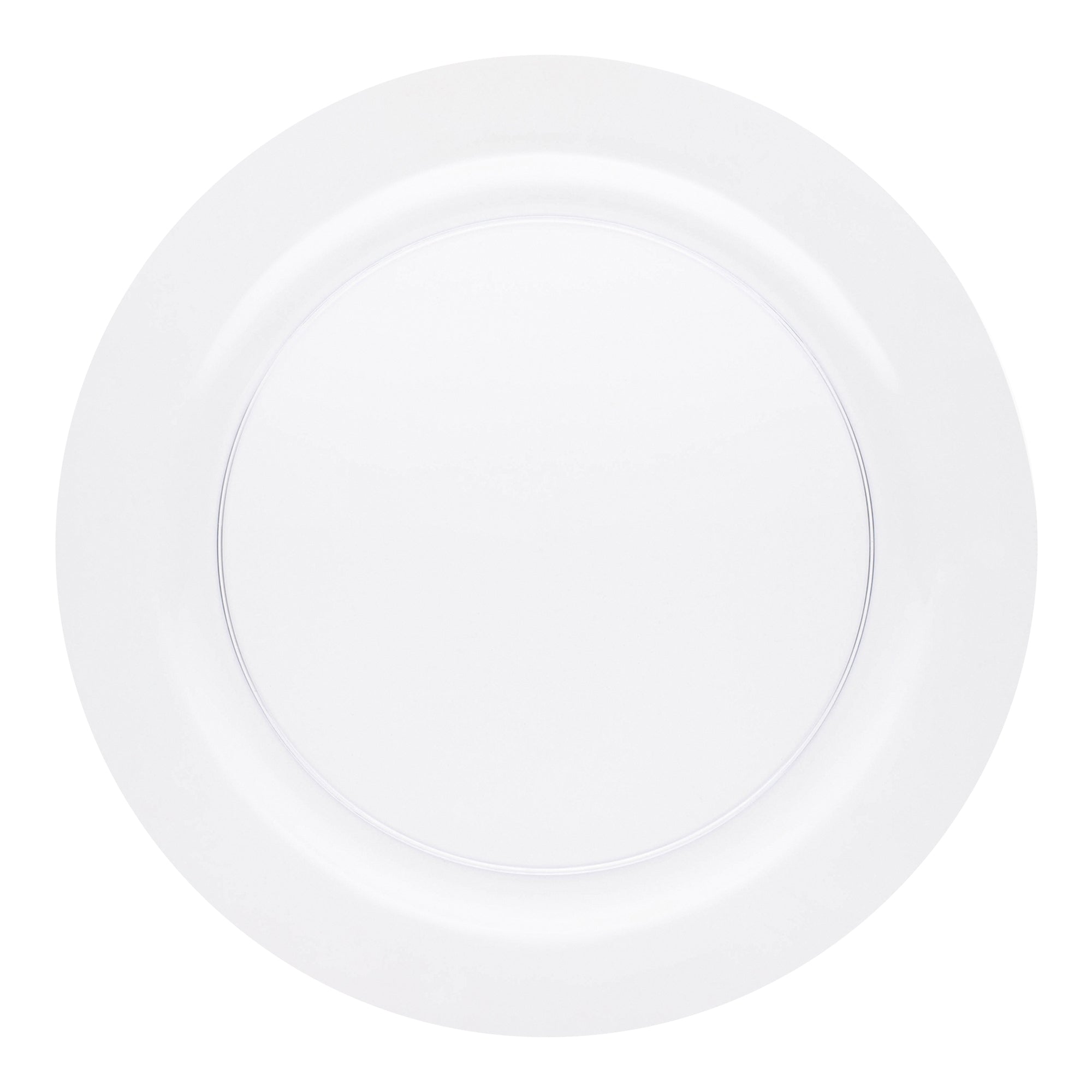 Clear Economy Round Plastic Appetizer/Salad Plates (7.5")