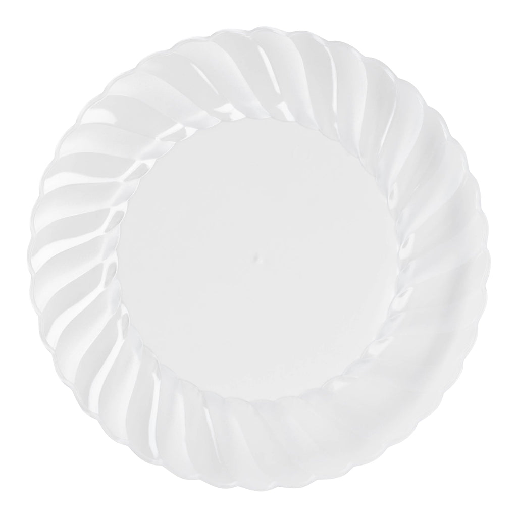 Clear Flair Plastic Buffet Plates (9")