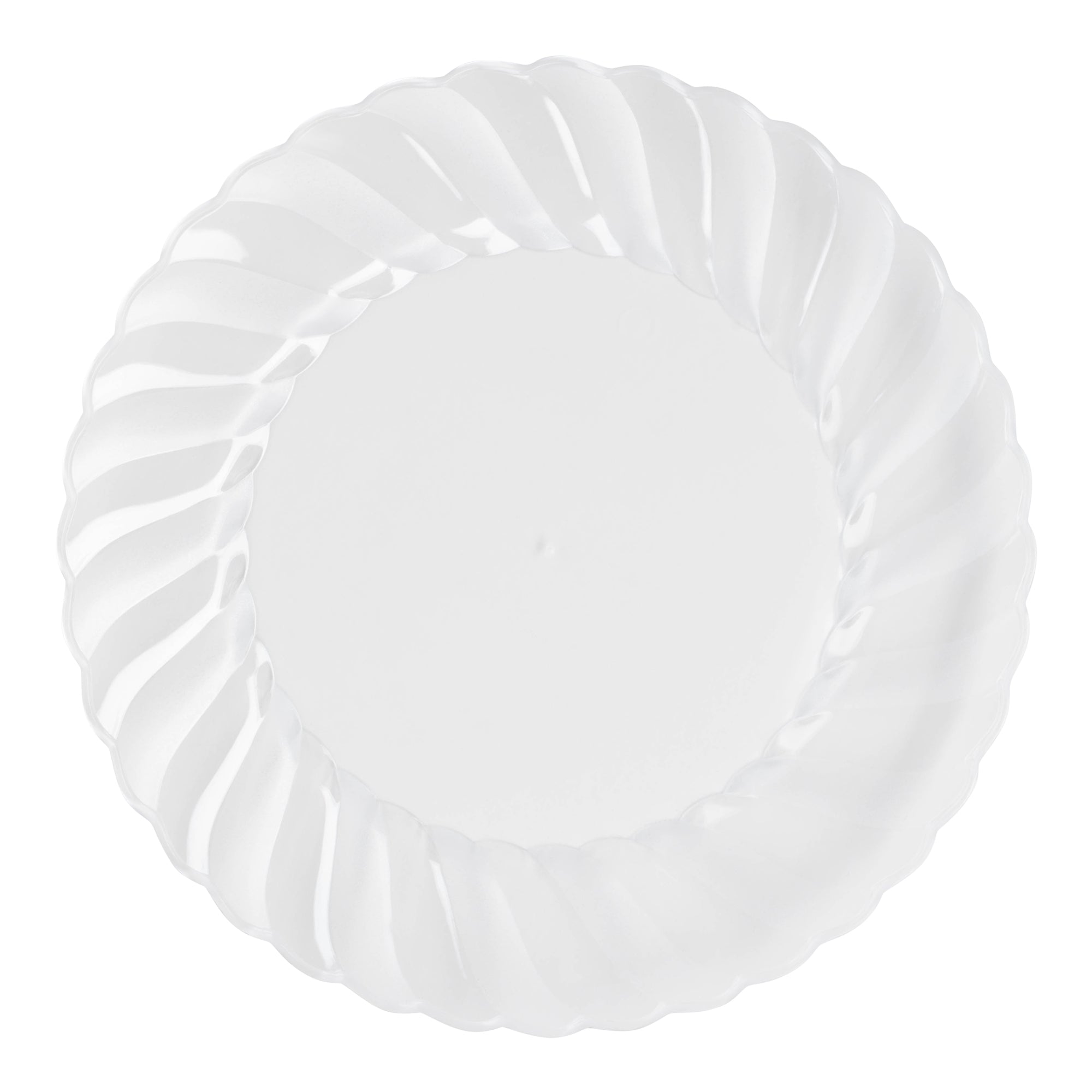 Clear Flair Plastic Dinner Plates (10.25")