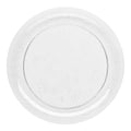Clear Floral Round Disposable Plastic Buffet Plates (9")