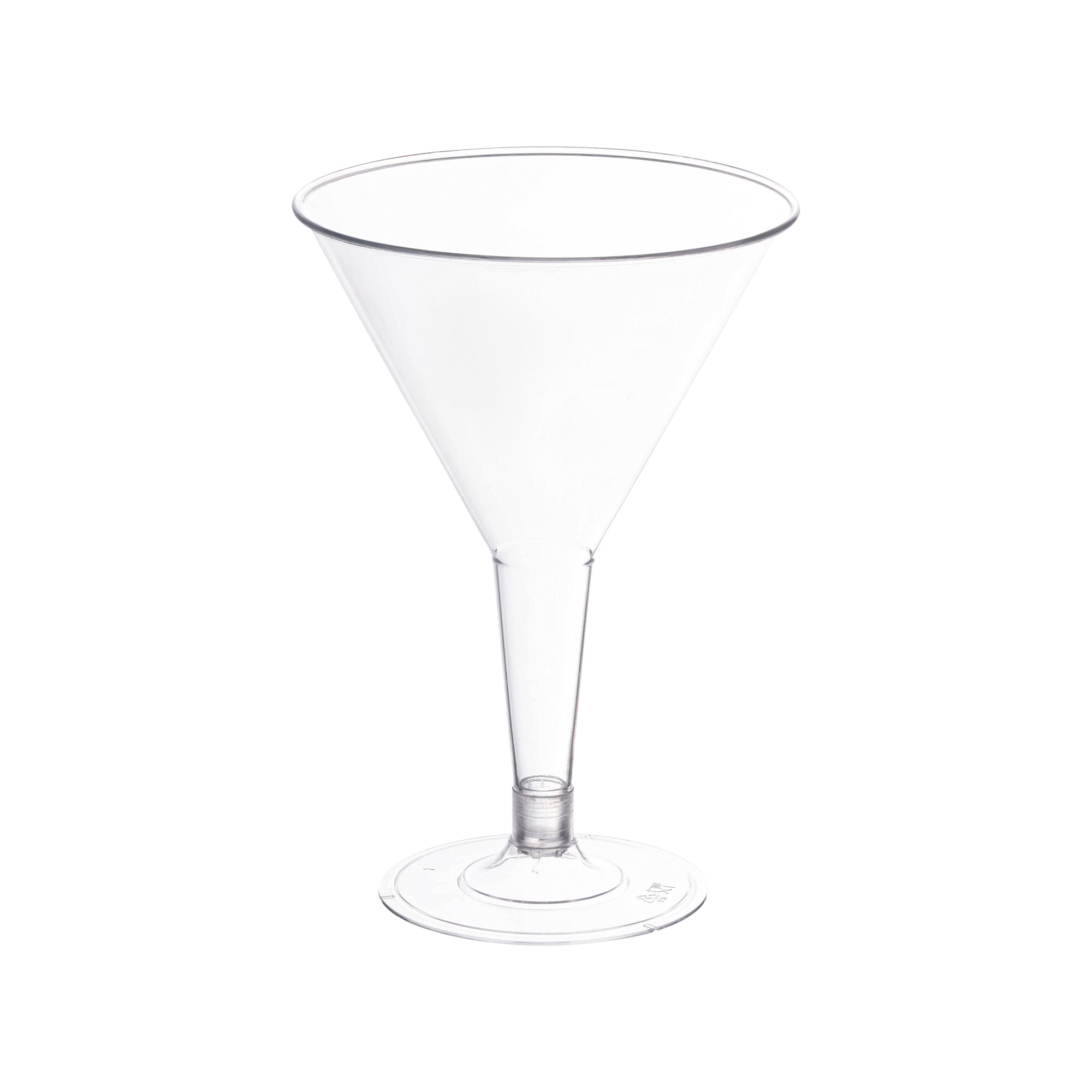 Clear Plastic Martini Glasses (6 oz. )