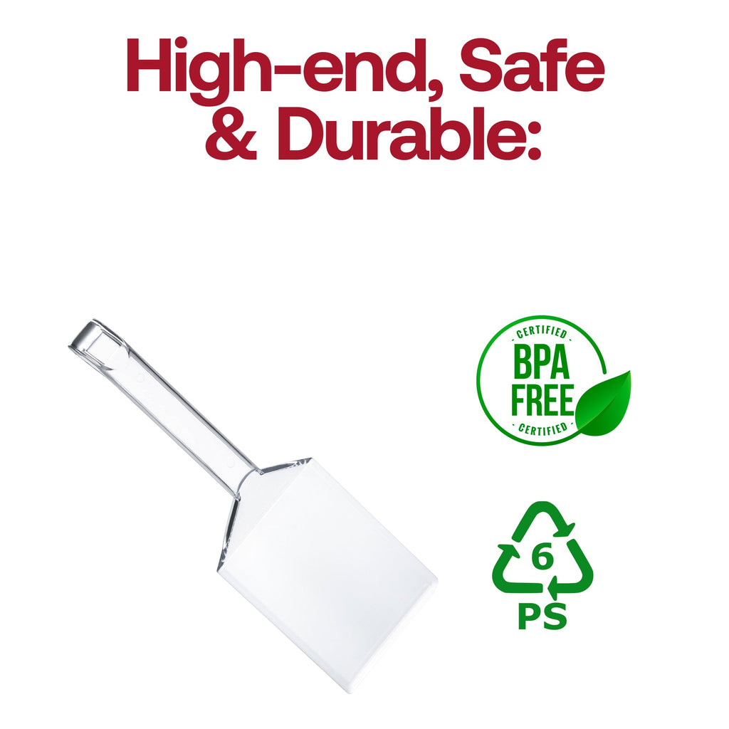 Clear Disposable Plastic Large Serving Spatulas