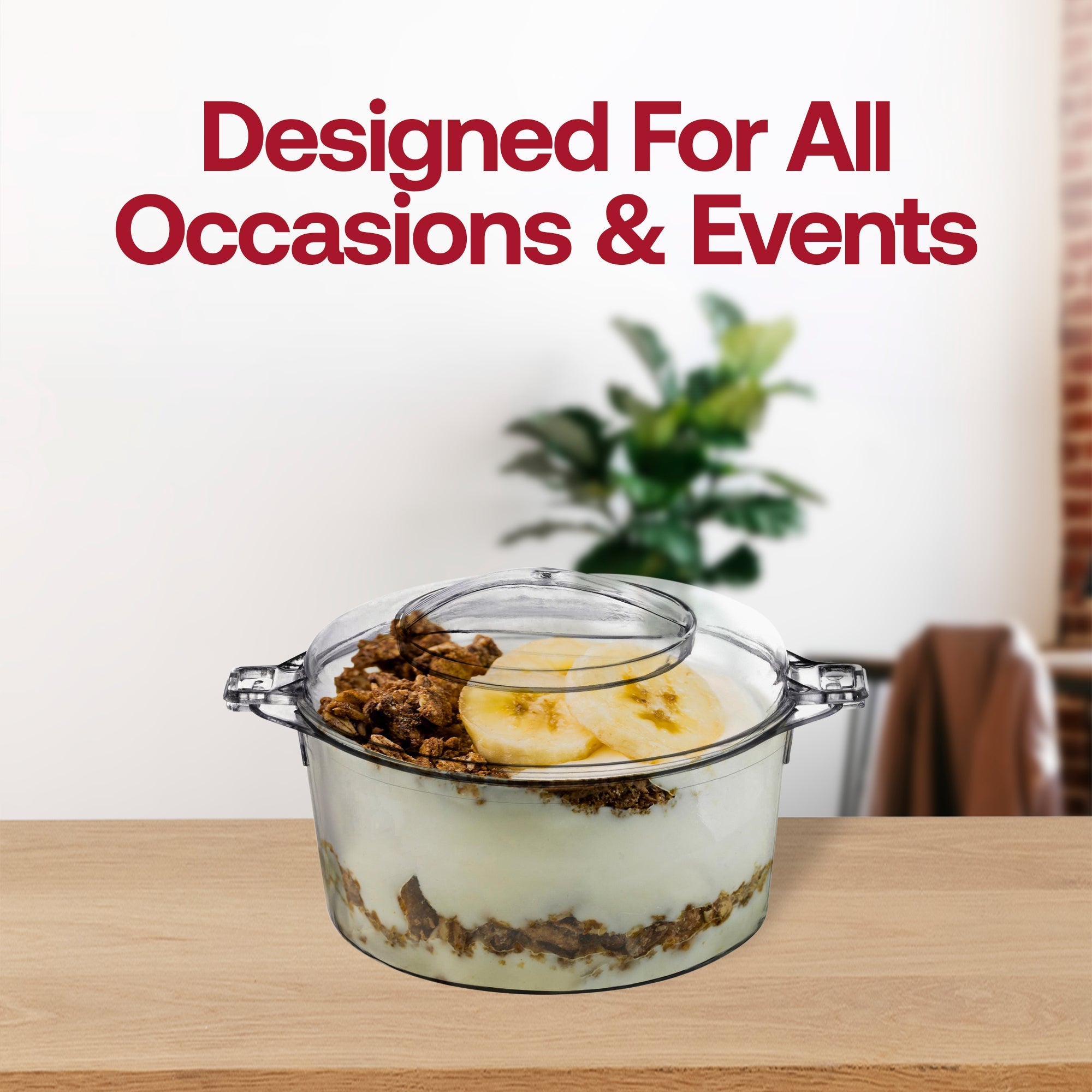 3.4 oz. Clear Round Disposable Plastic Mini Dessert Pots