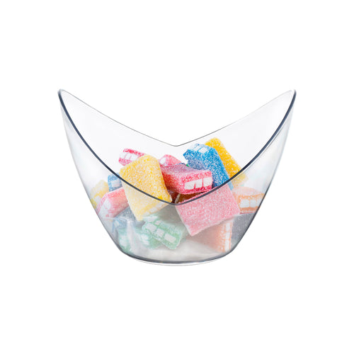 2 oz. Clear Small Disposable Plastic Concave Cups