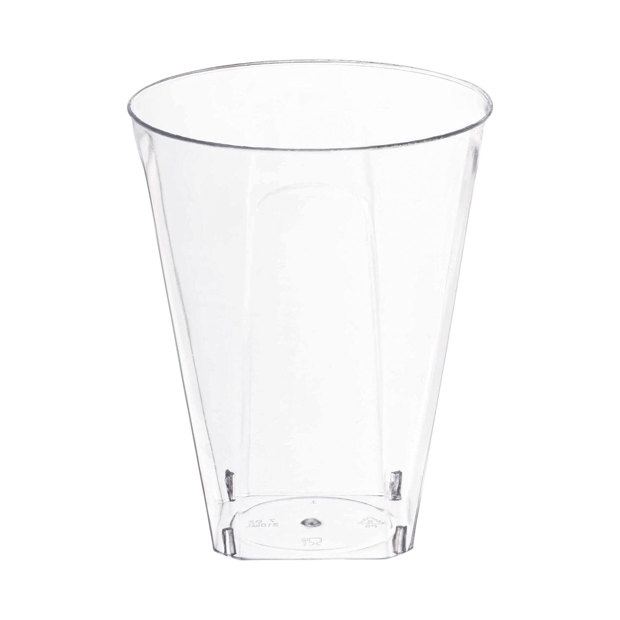 Clear Square Bottom Disposable Plastic Cups (10 oz. )