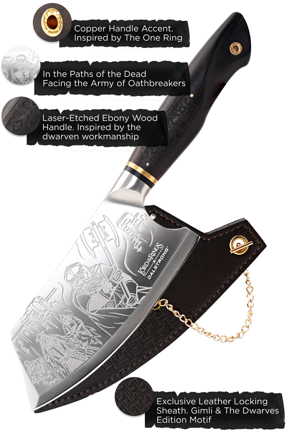 Cleaver Knife 6" | The Lord of the Rings™ Edition | Dalstrong ©