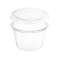 1oz Clear Plastic Portion/Souffle Cups with Lids