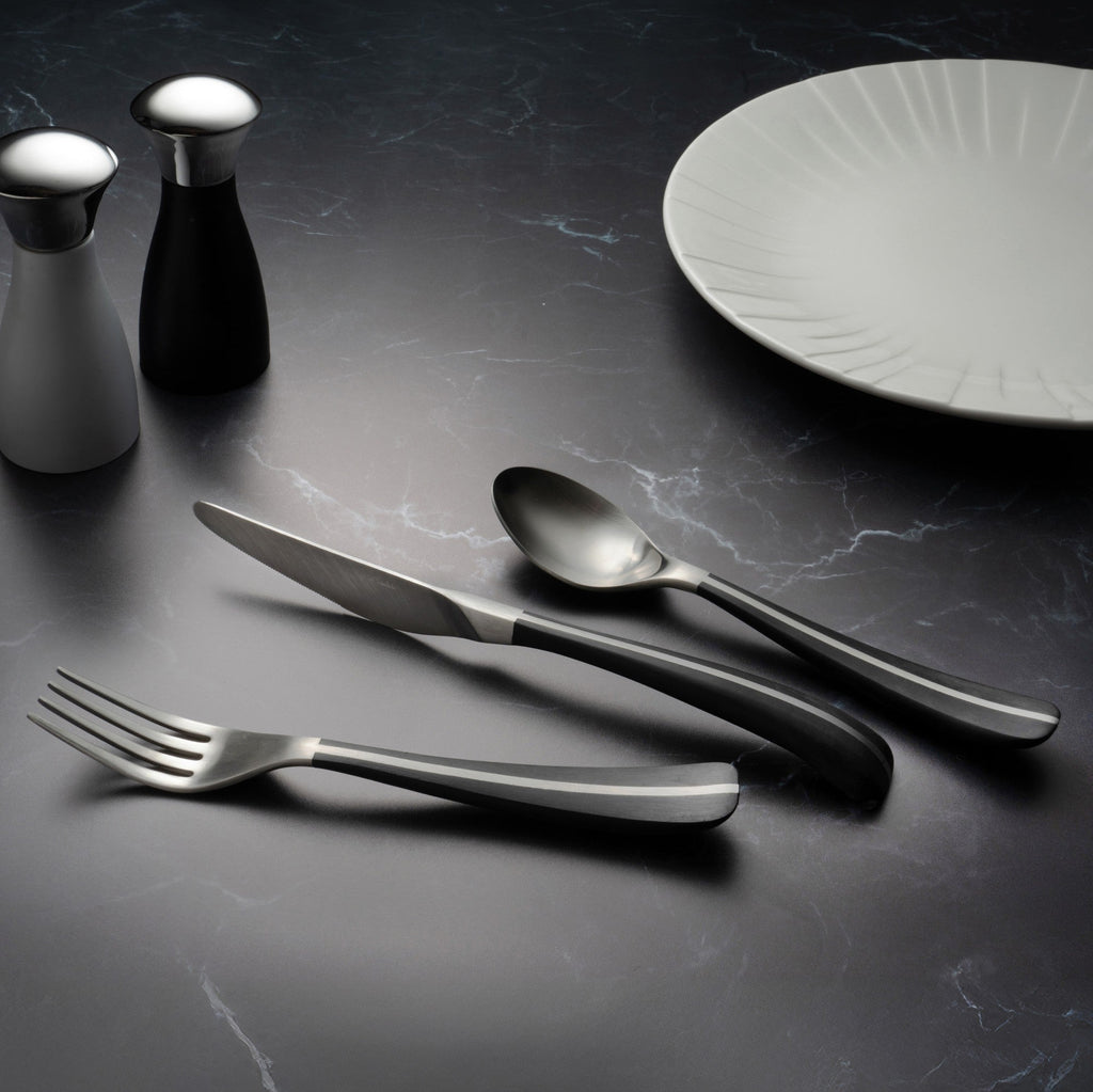 Contour Noir Satin Cutlery Sample Set, 3 Piece