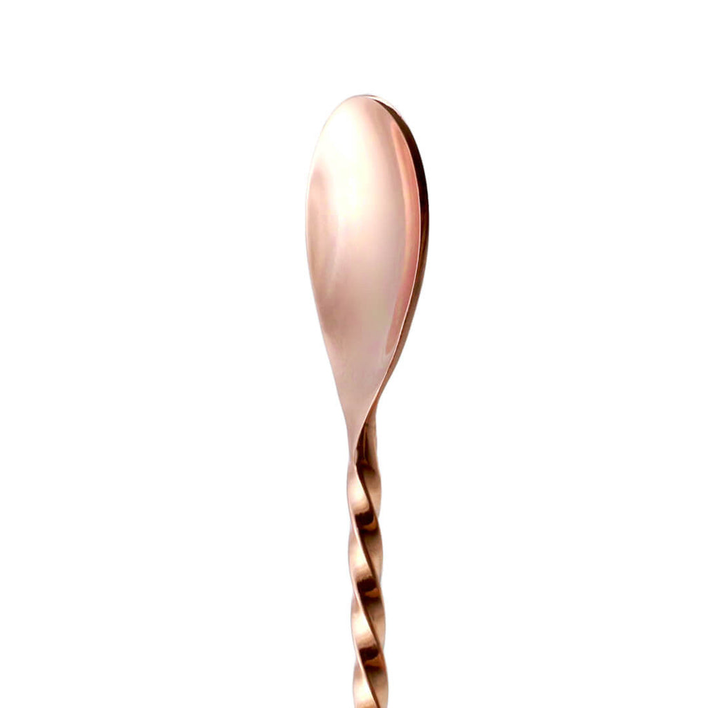 Copper Mixing Glass and Mulehead Spoon