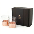 Copper Base Whiskey Glasses Set of Two in Gift Box
