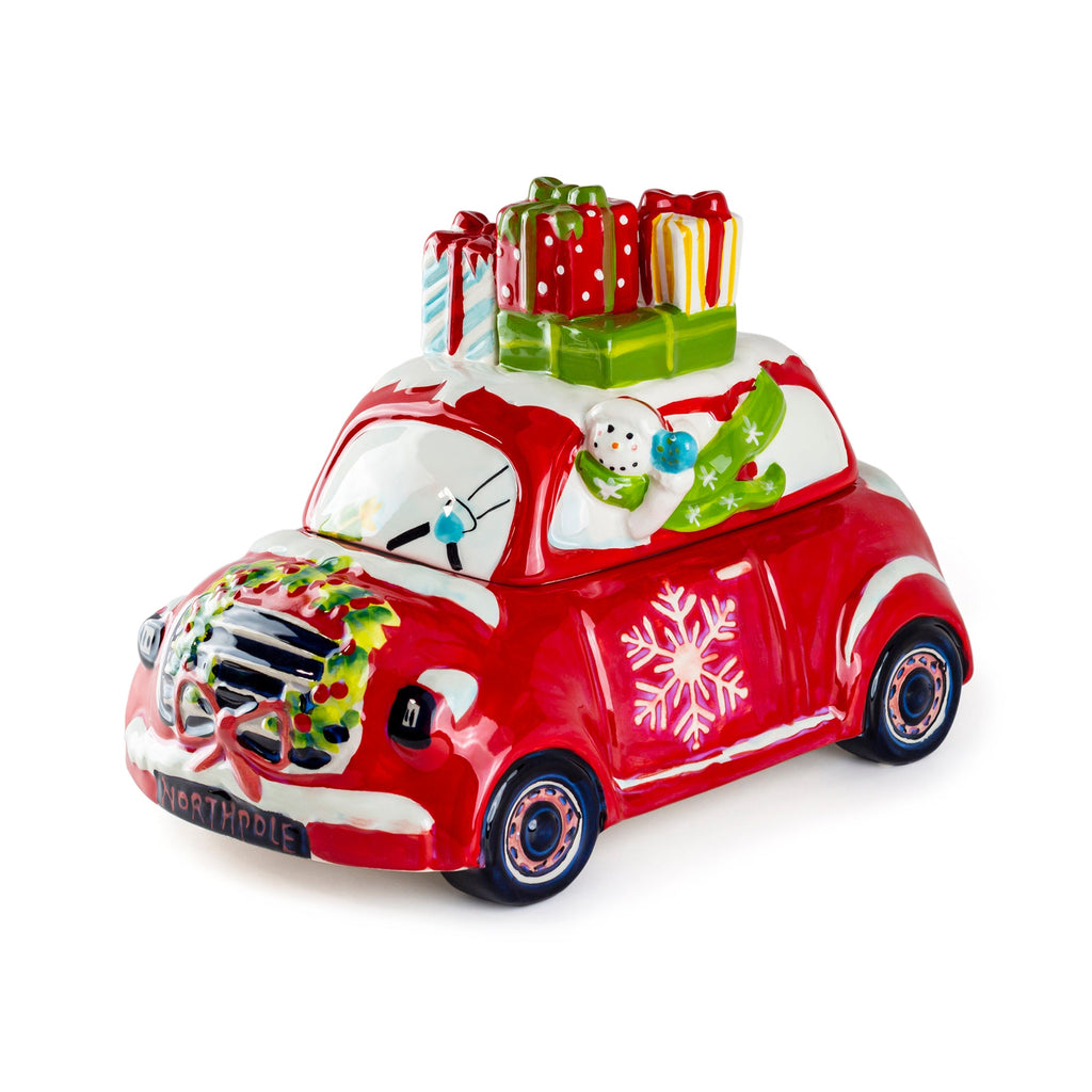 Holiday Snowman Presents Car Cookie Jar - CLEARANCE