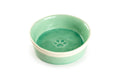 6.25" Organic Green Reactive Glazed Heavy Weight Ceramic Pet Bowl