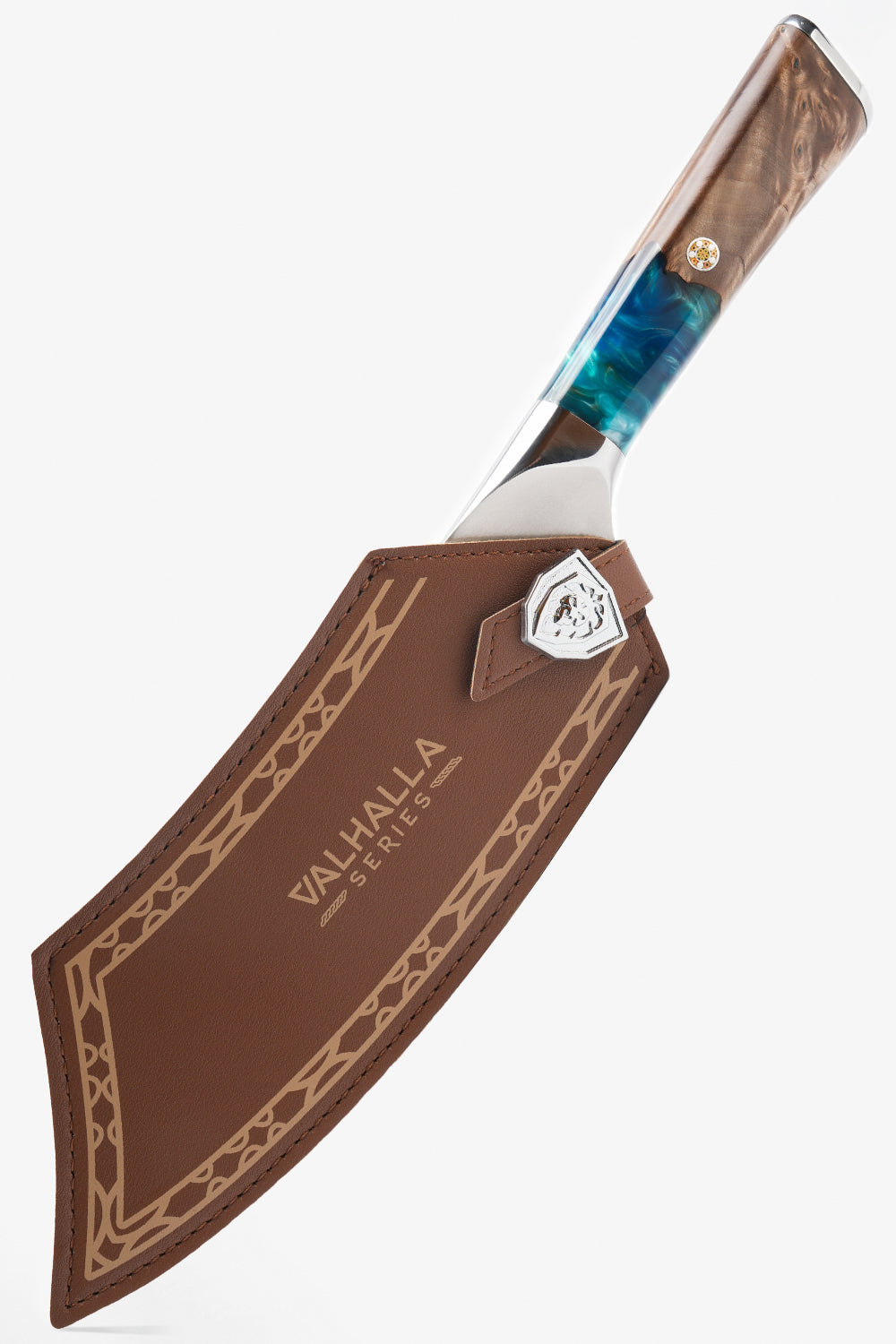 Chef & Cleaver Crixus Knife 8" | Green Handle | Valhalla Series | Dalstrong ©