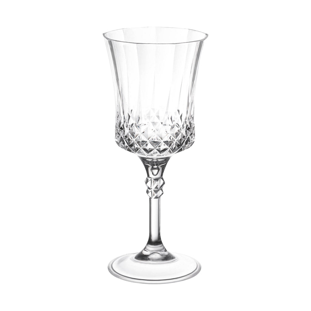 Crystal Cut Plastic Wine Goblets (11 oz. )