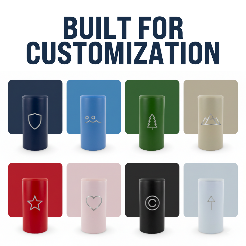 4 in 1 Powder Coated Can Cooler Case (24 Units)