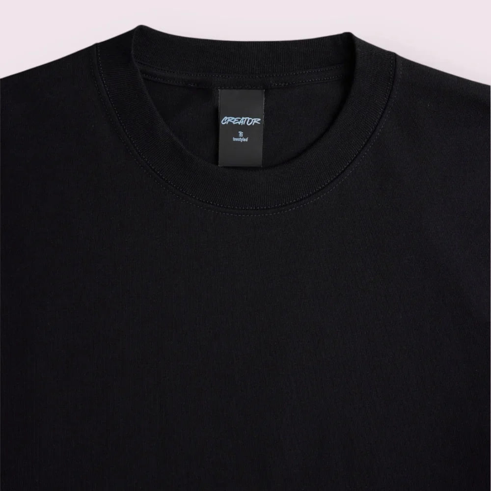 Teestyled - Creator Tee (TS7500) -  Black Jumbo - ADULT Sizes - Front Print