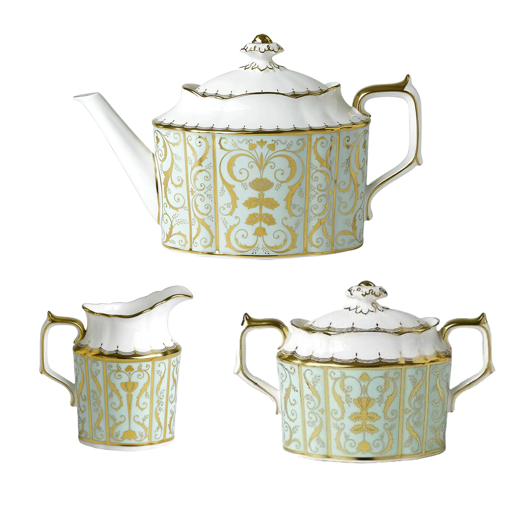 Royal Crown Derby Darley Abbey 3pc Tea Set Bone China Tableware