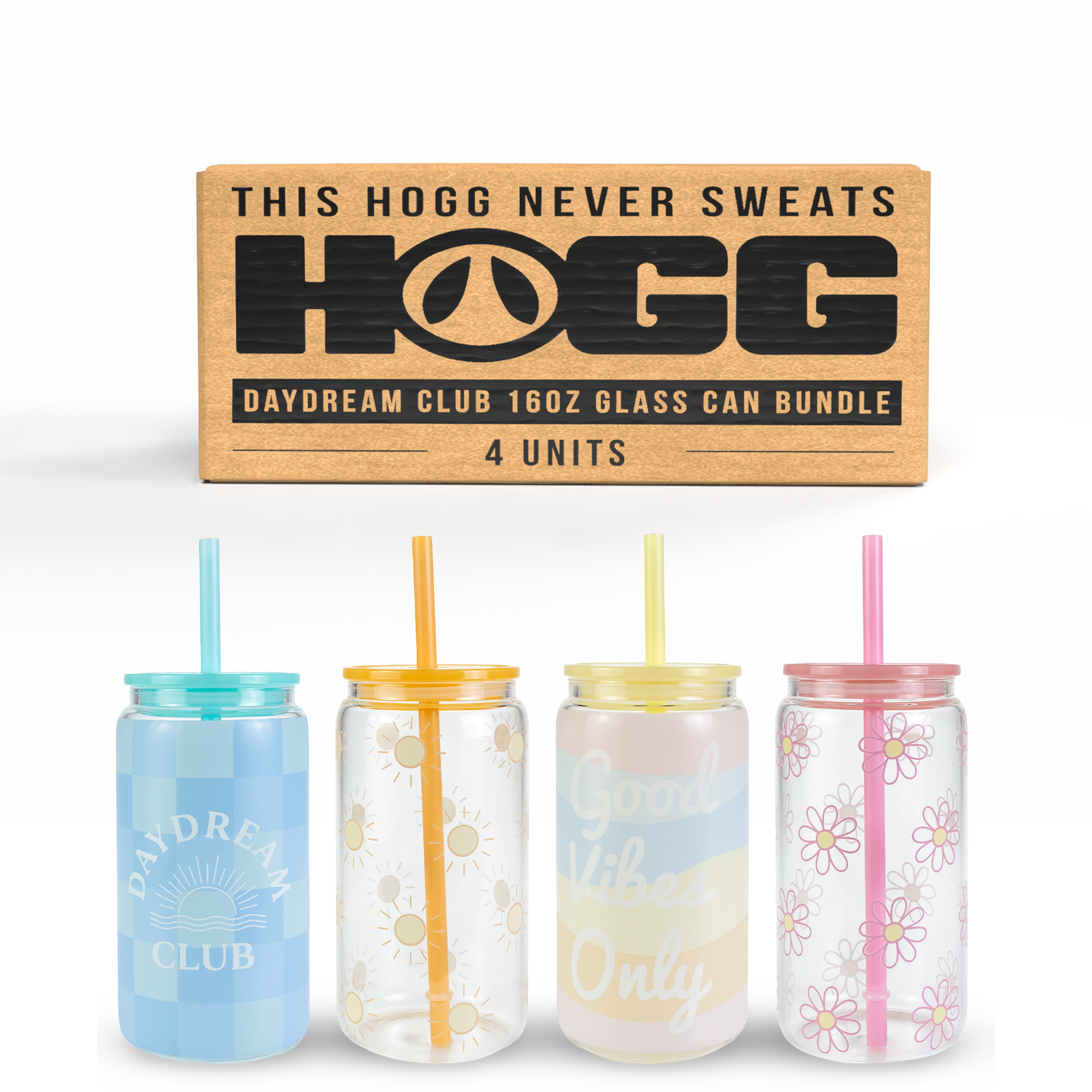Daydream Club - 16oz Glass Can Bundle (4 Units)