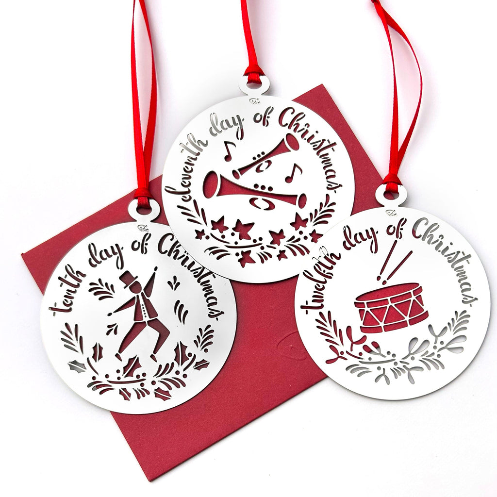 12 Days of Christmas Decorations - Days 10 to 12