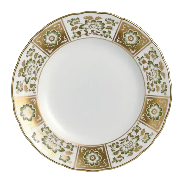 Royal Crown Derby Green Panel 30pc Dinner Set (1)