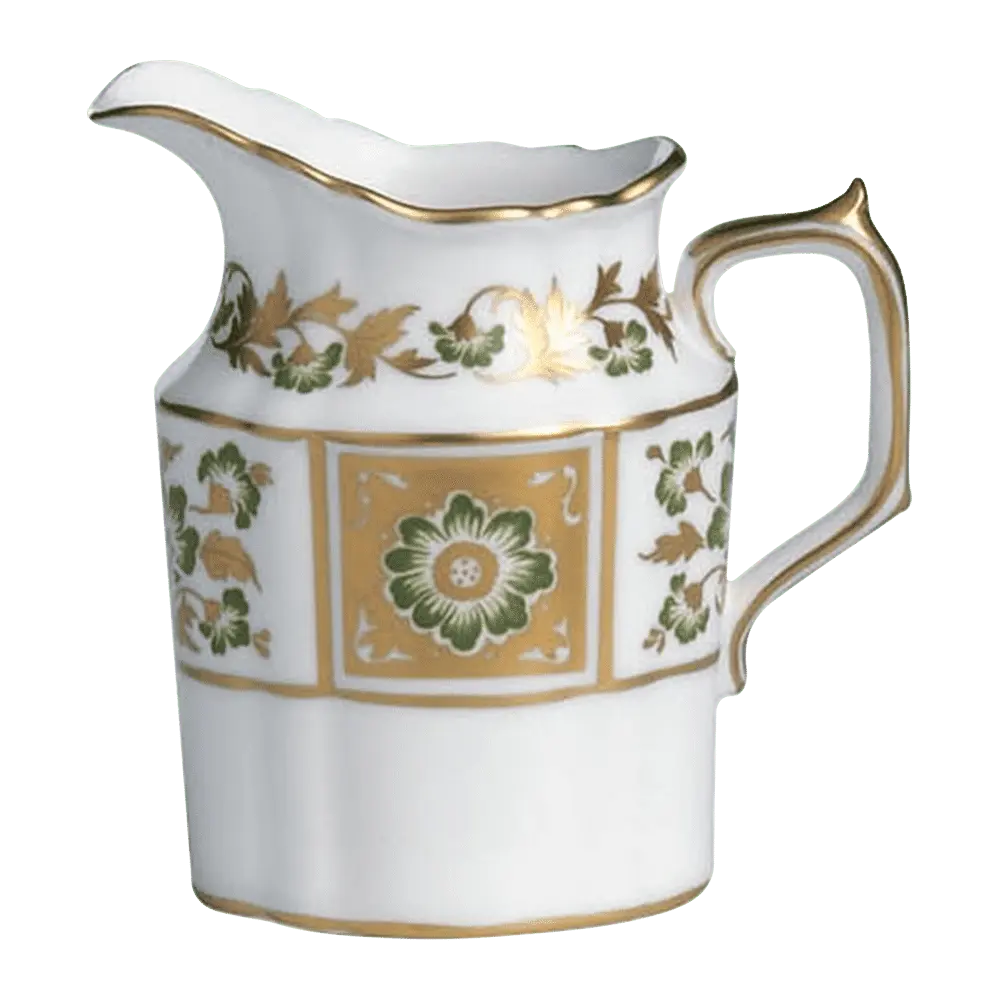 Royal Crown Derby Green Panel Cream Jug