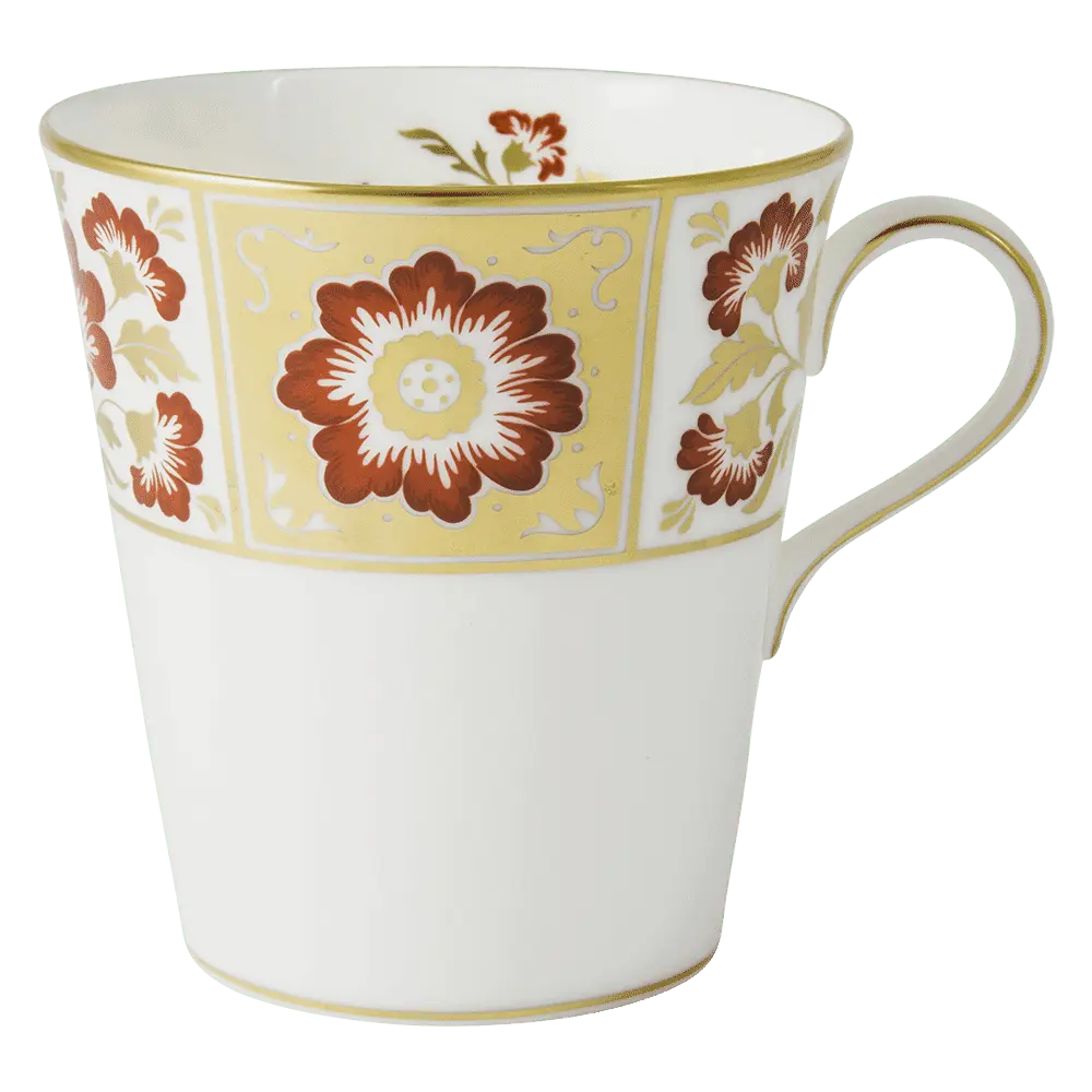 Royal Crown Derby Red Panel Mug