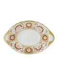 Royal Crown Derby Panel Red Sauce Boat Stand