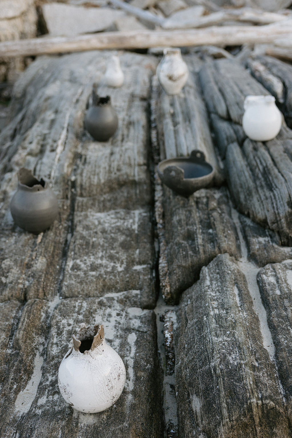 Raku Driftline Vessel No. 3