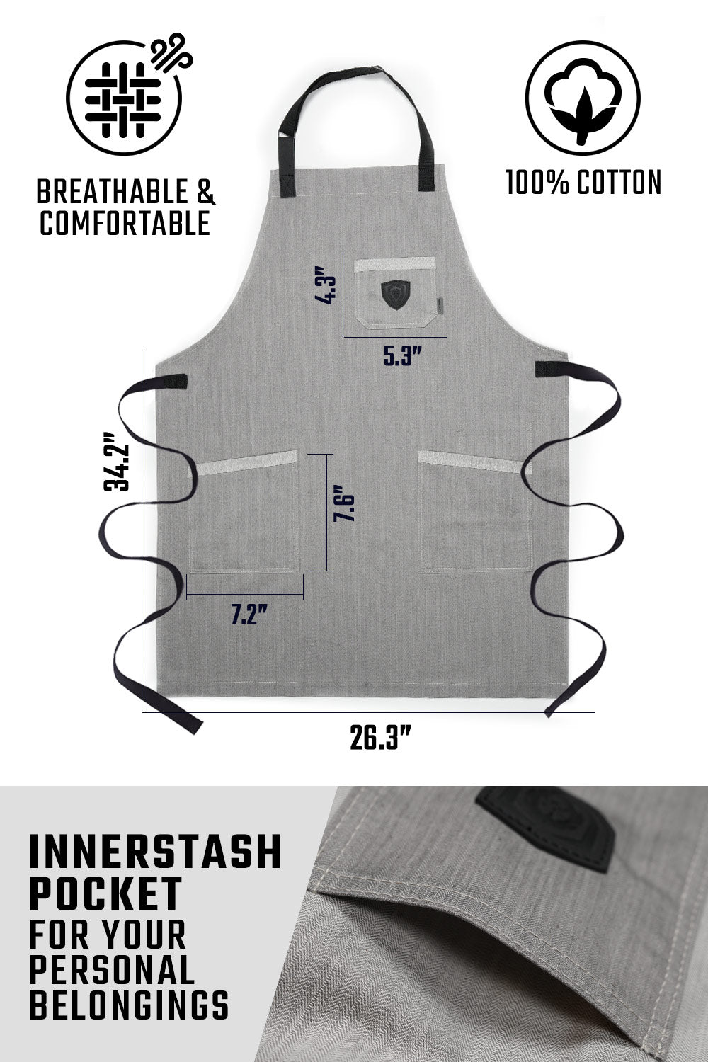 The Gandalf | Professional Chef's Kitchen Apron | Dalstrong ©