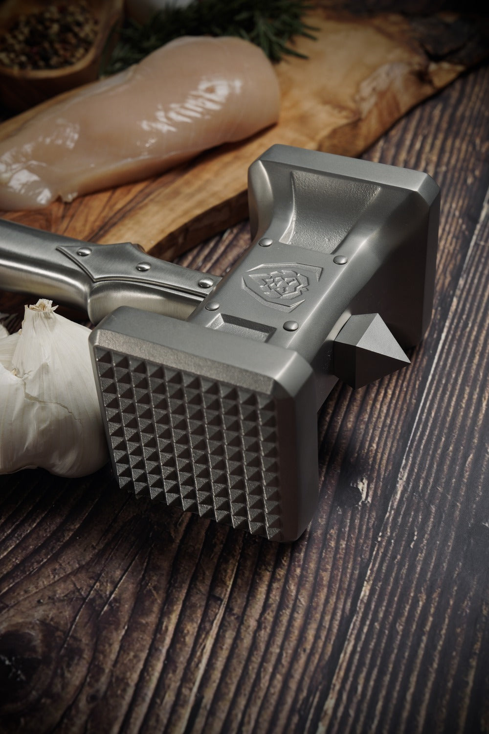Meat Tenderizer 15" | Dual Sided, Heavy Duty & Extra-Large Hammer | Dalstrong ©