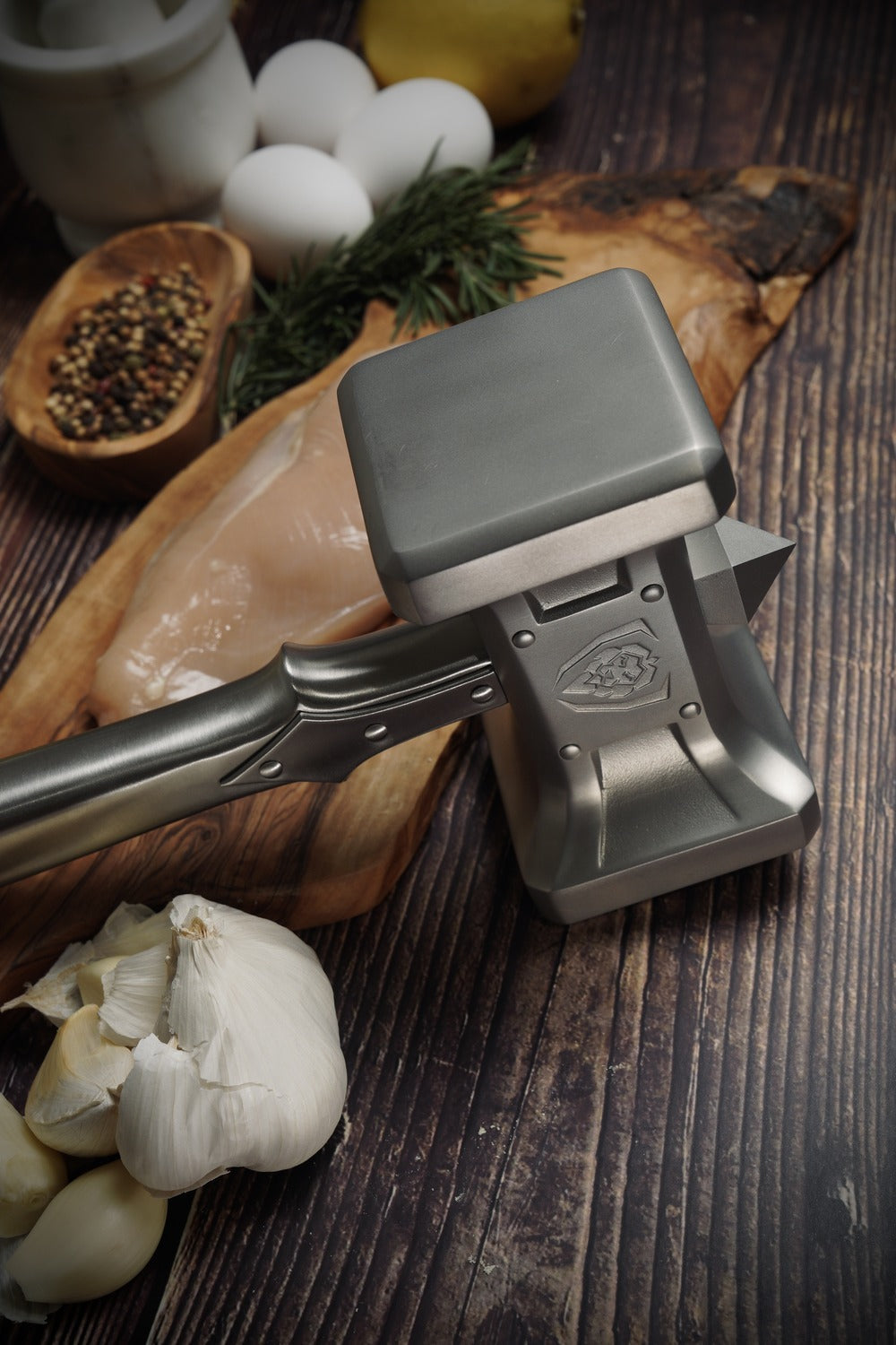 Meat Tenderizer 15" | Dual Sided, Heavy Duty & Extra-Large Hammer | Dalstrong ©