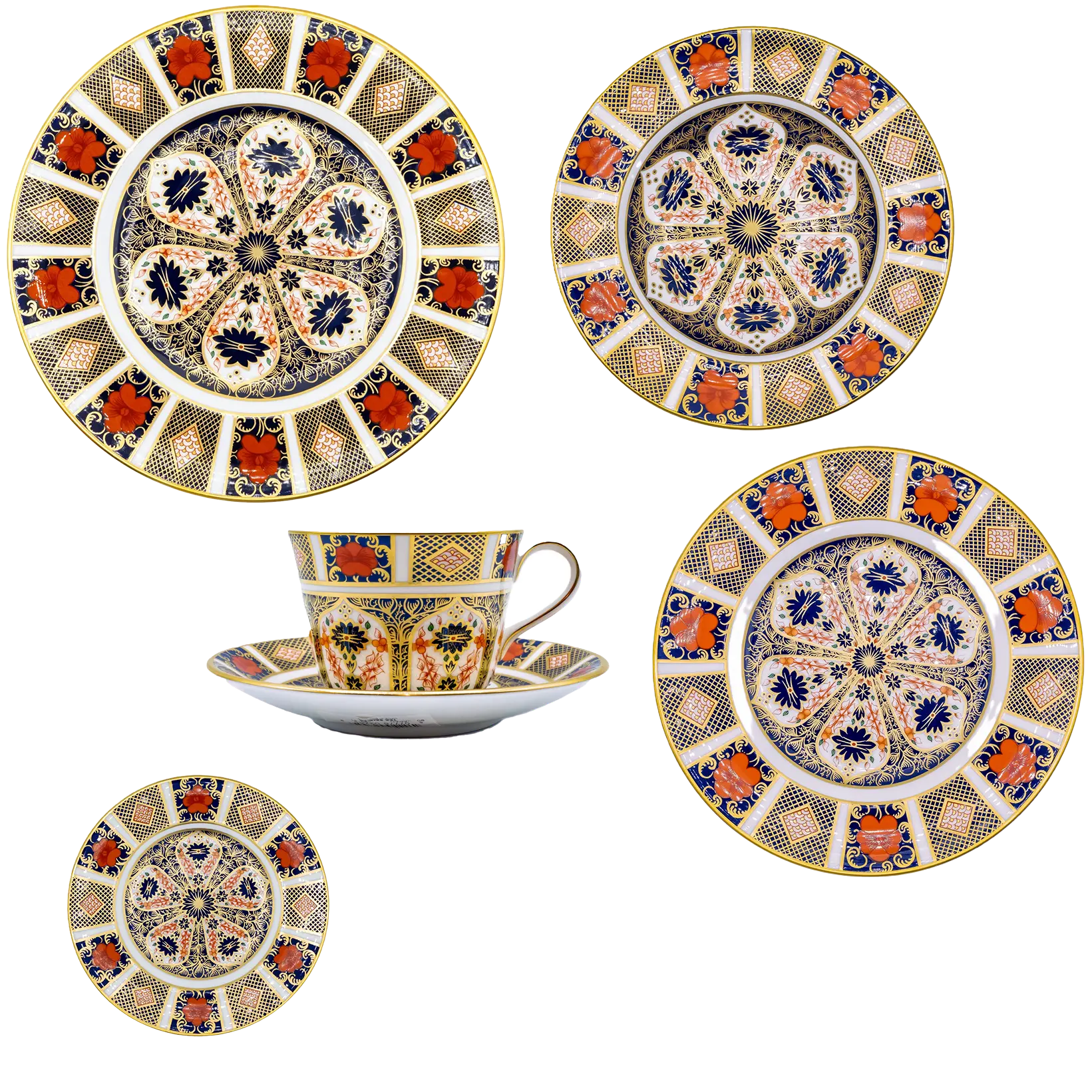 Royal Crown Derby Imari 1128 36pc Dinner Set Bone China Tableware 1st Quality