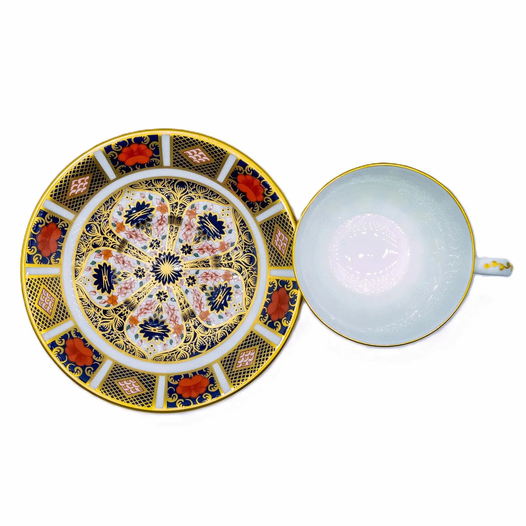 Royal Crown Derby Imari 1128 Breakfast Cup & Saucer Bundle Bone China