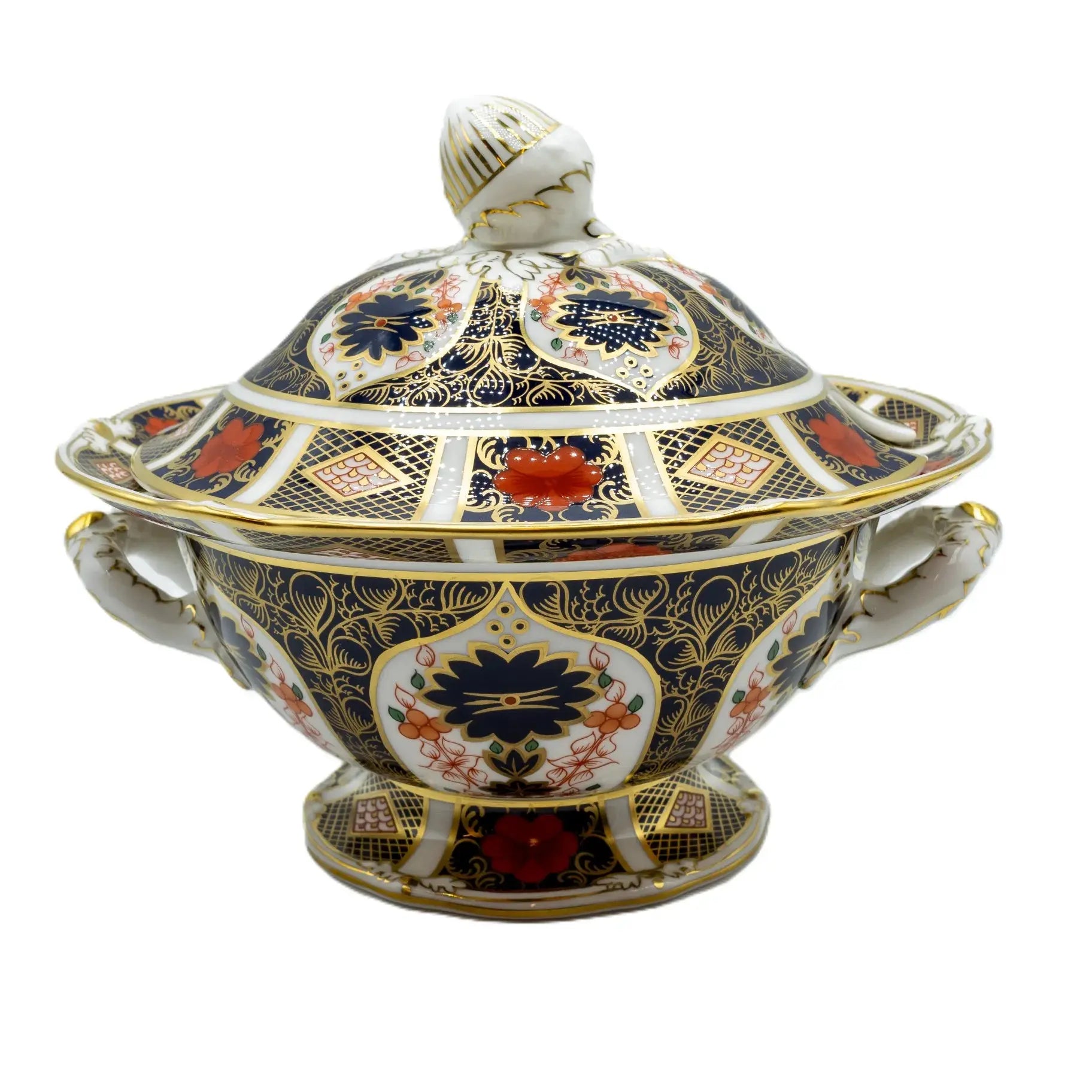 Royal Crown Derby Imari 1128 Sauce Tureen & Stand