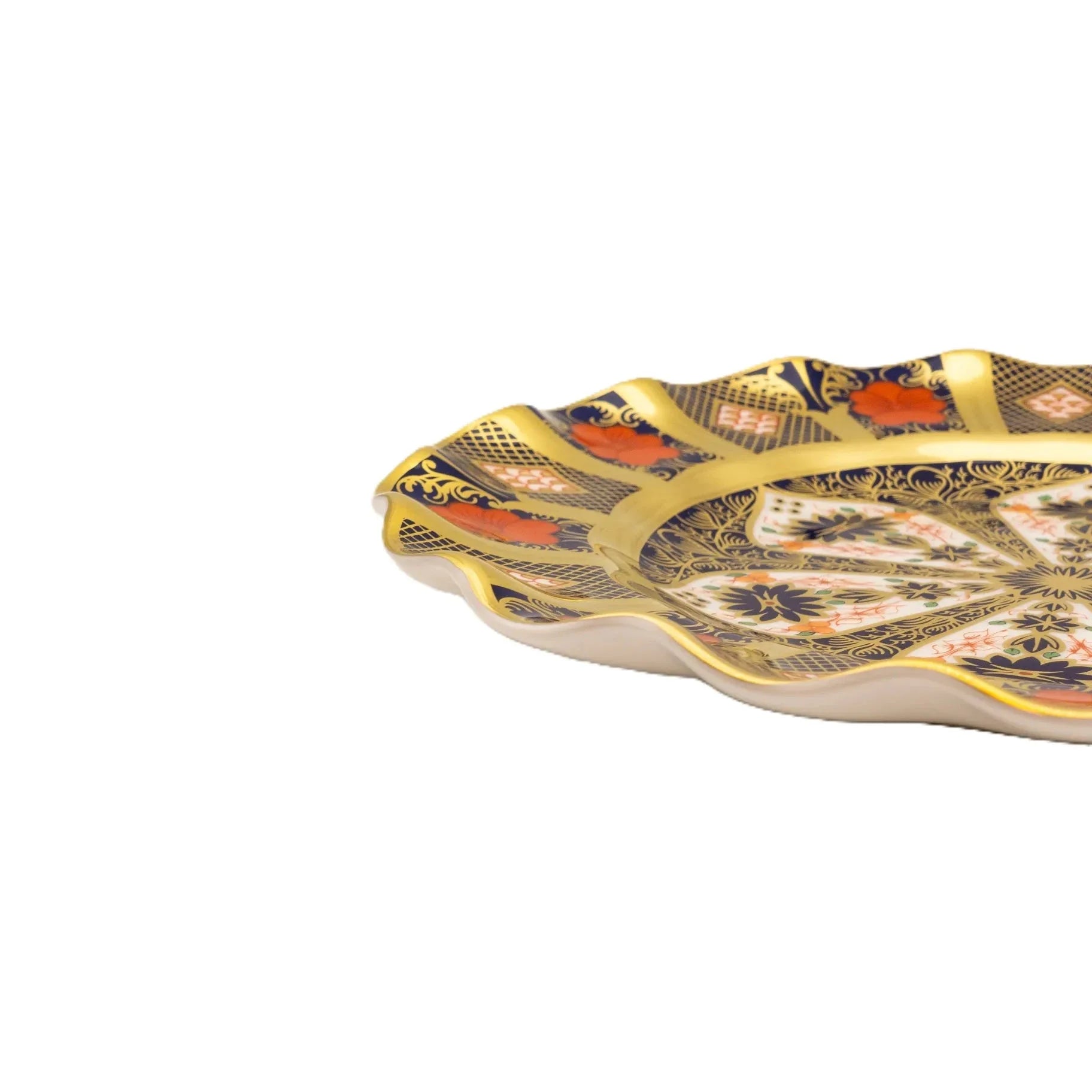 Royal Crown Derby Imari SGB Fluted Dessert Plate