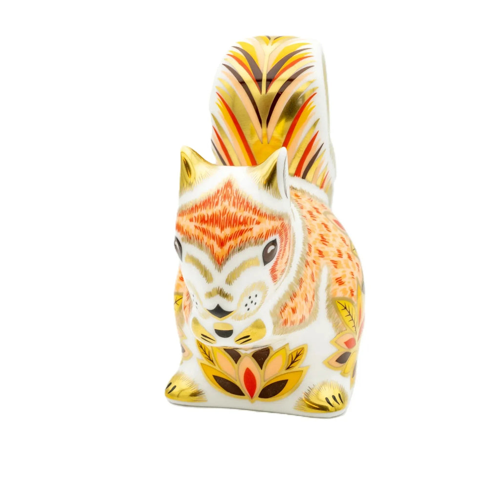 Royal Crown Derby Autumn Squirrel Paperweight