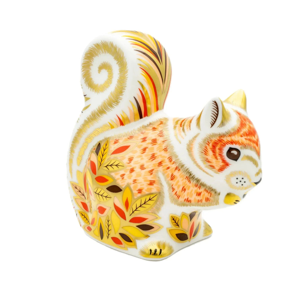 Royal Crown Derby Autumn Squirrel Paperweight