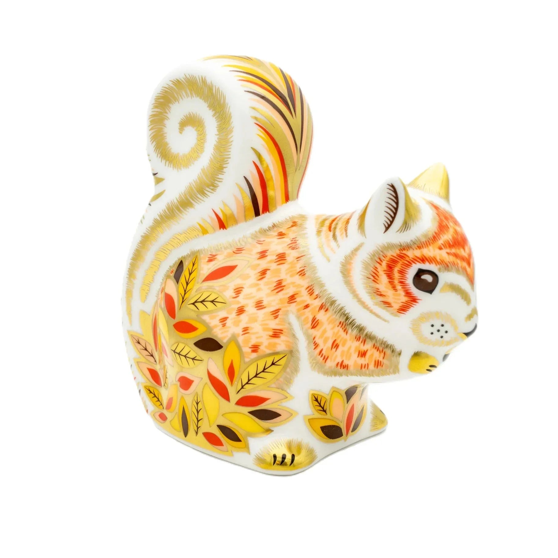 Royal Crown Derby Autumn Squirrel Paperweight
